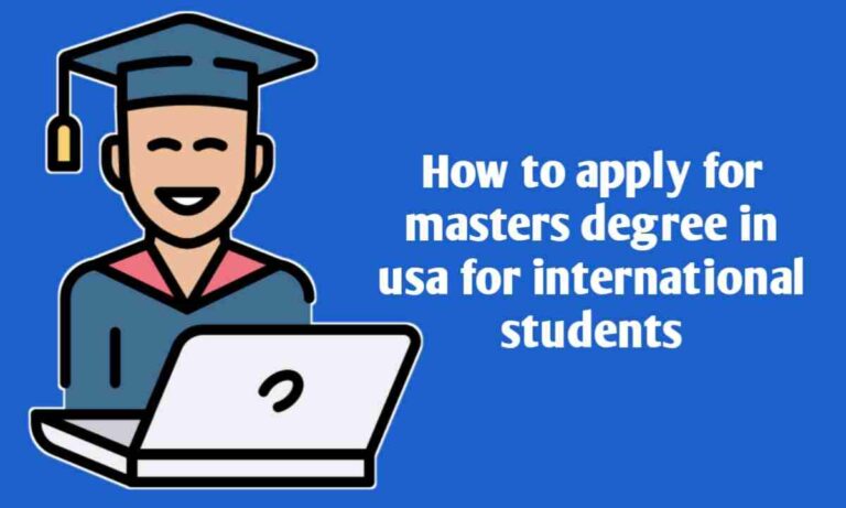 How to apply for masters degree in usa for international students