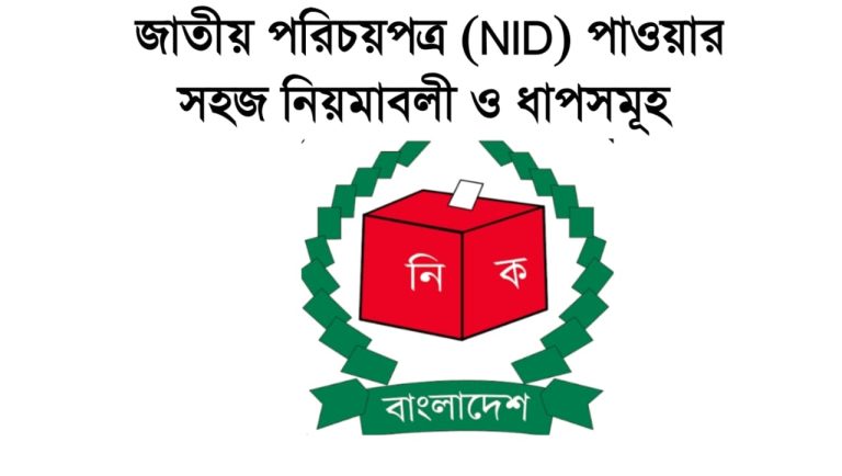 জাতীয় পরিচয়পত্র (NID) পাওয়ার সহজ নিয়মাবলী ও ধাপসমূহ