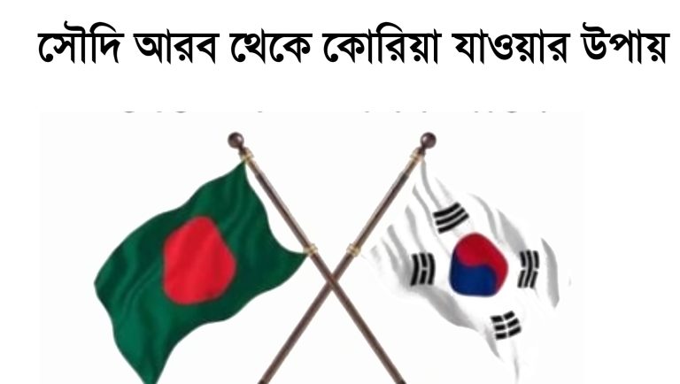 সৌদি আরব থেকে কোরিয়া যাওয়ার উপায়